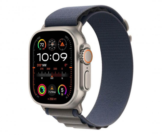 Apple Watch Ultra 2 GPS + Cellular 49mm Titanium Case with Blue Alpine Loop - L (MREQ3) б/у